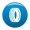 Round tire icon blue