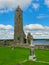 Round Tower at Clonmacnoise Monastery, County Offaly, Ireland