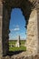 Round tower and tombs. Clonmacnoise. Ireland