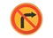 Round traffic sign