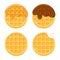 Round waffles set