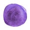 Round watercolor stain. Ultra violet, purple color