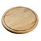 Round wooden breadboard isolated