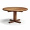 Round Wooden Table With Four Legs