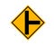 Roundabout-crossroad-road-traff sign with exclamation mark symbol sign with exclamation mark symbol Road Sign ,Vector Illustration