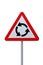 Roundabout Sign Isolated