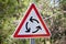 Roundabout traffic sign