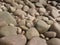 Rounded beach boulders