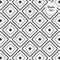 Rounded corner of squares shape or diamond shape, monochrome stylish, vector pattern