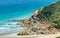 Rounded red rocks in Wilsons Promontory - Squeaky Beach