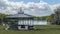 Roundhay Park bandstand and Waterloo lake Leeds Yorkshire