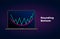 Rounding Bottom Pattern - bullish formation figure, chart technical analysis. Vector stock, cryptocurrency graph