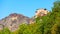 Rousanou nunnery on the cliff in Meteora