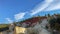 Roussillon, red rocks of colorful ochre canyon in Provence, landscape of France