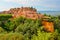 Roussillon village sunset view, Provence, France