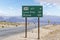 Route 395 to Lone Pine Highway Sign