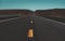 Route 66 in California. Asphalt texture, way background. American roadtrip.