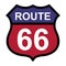 Route 66 classic icon, travel usa history highway, america road trip vector background