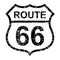 Route 66 classic icon, travel usa history highway, america road trip vector background