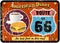 Route 66 diner sign