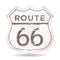 Route 66 Icon With Grunge And Rust Textures