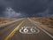 Route 66 Mojave Desert Storm Sky