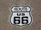 Route 66 painted signage