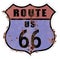 Route 66 Rusty Sign