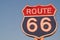 Route 66 Sign at Sunset