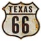 Route 66 Sign Texas Grunge Vintage