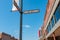 Route 66 Soda Fountain and street sign, baxter, Kansas USA