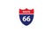 Route 66 symbol icon badge road