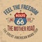 Route 66 typography for t-shirt print