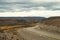 Route crossing the Patagonian plateau. Santa Cruz, Argentina