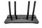 A router with four antennas isolated on a white background