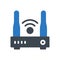 Router glyph color icon