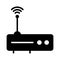 Router glyph flat vector icon