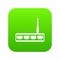 Router icon digital green