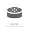 Router icon. Trendy Router logo concept on white background from