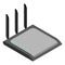 Router isometric icon. Vector wifi router, internet modem for web design isolated on white background