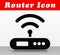 Router vector icon design