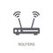 Routers icon. Trendy Routers logo concept on white background fr
