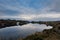 Rovaer in Haugesund, Norway - januray 11, 2018: Beautiful picture of the sea, sky and landscape, and the strait between