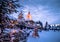 Rovaniemi - December 16, 2017: Santa Claus village of Rovaniemi, Finland