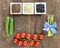 Roveja, hemp seeds, black chickpea and vegetables