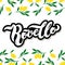 Rovello. The name of Italian town on the Amalfi coast