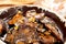 rovellons or niscalos, typical autumn mushrooms of Spain, sauteed with garlic and parsley