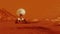 Rover exploring mars red planet surface sent by NASA