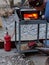 Rovereto - Italy - 18 December 2016 - Demonstration of a blacksmith at the Christmas market in Rovereto