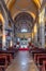 Rovinj, Croatia, July 31, 2020: Interior of Saint Euphemia churc